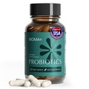 BIOMA Probiotika - fordøjelsessygdomme Probiotika - Gut Support til mænd og kvinder med Xylooligosaccharides, Tributyrin & Bifidobacterium - Vegan & Gluten Free - 60 Delayed- Release Kapsler (30- Day Supply)