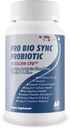 Pro Bio Sync Probiotic 40 Millioner CFU - Premium Probiotic supplement med immunforsvar - Hjælp med at forbedre Gut Microbiome - Flere sundhedsmæssige fordele - Support fordøjelse, Cellular Health, Circadian Rhythm