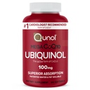 Qunol Mega Ubiquinol 100 mg CoQ10, Superior Absorption, Patenteret vand og fedt Opløselig Natural Supplement Form of Coenzym Q10, Antioxidant for Heart Health, 100 Count Softgels.