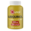 Qunol 100 mg Ubiquinol, kraftfuld antioxidant til hjerte & vaskulær sundhed, Essential for Energy Production, Natural Supplement Active Form of Coq10, 120 Tæl