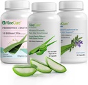 AloeCure Organic Aloe Vera Capsules Pack - 3 Pieces - VeraFlex, Aloe Vera Capsules, Probiotics + Enzymes
