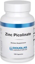 Douglas Laboratories Zinkpicolinat - 50 mg Zink - For immunsystem, Antioxidanter & Hud - spor Mineral supplement - 100 kapsler