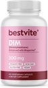 BESTVITE DIM (Diindolylmethan) 200mg med Bioperine (120 vegetariske kapsler) - Ingen stearater - Vegan - Ikke GMO - Gluten Free