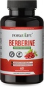 Berberine 500mg - Berberine Supplement; Understøtter GLP-1, AMPK Activator, Metabolic Wellnes, Berberine HCL 500mg for sund livsstil Kvinder & Mænd, 60 kapsler, Non- GMO, Vegan, Made in USA