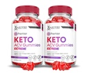 (2 Pack) Premier Keto ACV Gummies Extreme 2000MG Premier Keto Gummies Apple Cider Vinagar Formuleret med Pomegranat Beet Juice Powder B12 Vegan Non GMO 120 Gummys