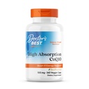 Doctor 's Best High Absorption CoQ10 med BioPerine Supplement - Coenzym Q10 Caps for Heart Health & Antioxidant Support, naturligt gæret CoQ10 - 360 Veg kapsler