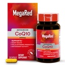 MegaRed Advanced CoQ10 tillæg - 200mg Per Servering, kraftfuld antioxidant, der understøtter cellulær energi produktion og beskytter mod gratis radikaler * - 30 Coenzym Q10 kapsler, 30 Servere