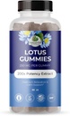 Amazing Botanicals Blueberry Lotus Flowers Gummies - Premium afslapning & rolig support - Vegan, Non- GMO, Gluten- Free Herbal Supplement, 250MG - Berry Flavor (30 Greve)