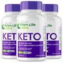 rize laboratorier - - Trim Life Labs Keto kapsler - Vægttab piller - Support maksimal styrke Formel, Keto + ACV supplement (180 kapsler)