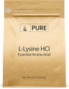Pure Original Ingredients L- Lysin HCl (8 oz) Alpha Amino Acid, Non- GMO, Gluten- Free