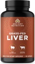 Ancient Nutrition Organ Supplements, Grass-Fed and Wild Organ Complex Capsules, Beef & Lamb Liver, Supports Healthy Blood, Gut, and Liver, 180 Ct