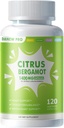Organic Citrus Bergamot 1400mg, 120 Kapsler -Citrus Bergamia - Essential Oil og Citrus Bioflavonoider - Natural Heart Health Kosttilskud til kvinder og mænd - Ikke-GMO piller