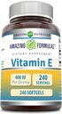 Amazing Formulas E-vitamin Supplement: 124; 400 IE Per Serving: 124; 240 Softgels: 124; Non- GMO: 124; Gluten- fri: 124; Fremstillet i USA