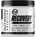 Outwork Nutrition Post Workout Recovery Powder - Creatine Monohydrat, KSM- 66 Ashwagandha & Tart Cherry - Speeds Recovery, Eases ømhed - Creatin Powder for mænd og kvinder, Unflavored, 240 Gr