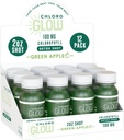 Chloroglow Chlorophyll Shots - Organic Plant- based Green Apple drink for immunforsvar & Kropslæde - Natural Supplement (12 Pack)