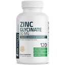 Bronson Zink Glycinat 30mg Chelated Superior Absorption 100% Chelated Formel Non- GMO, 120 Vegetariske Kapsler