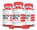 (3 Pack) Blast Off Keto ACV Gummies Advanced Formel 1000MG Blast Keto Gummies Apple Cider Vinagar Formuleret med Pomegranat Beet Juice Powder B12 Vegan Non GMO 180 Gummys