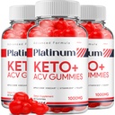 (3 Pack) Platinum Keto ACV Gummies - Advanced Formel Platinum Keto Plus ACV Gummies Apple Cider Vincipes Platinum ACV Gummies Kosttilskud Anmeldelser Mænd Kvinder (180 Gummies)