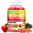 Apple Cider Vincious Gummies, Keto ACV Gummies med moderen, Advanced Formel med Probiotika, Vitamin B12 & Keto Blend, ACV til Cleanse & Detox, Metabolisme, fordøjelse & Gut- Sukker Free, 120 Tællinger