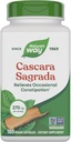 Nature's Way Cascara Sagrada Bark, Occasional Constipation Relief For Adults and Kids Ages 12+, Supports Regularity*, Non-GMO Project Verified, 270 mg per Serving, 180 Capsules (Packaging May Vary)