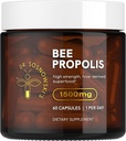 Dr Sosnoski 's Bee Propolis Note 124; 1500mg High Potency Note 124; Hive- derived Superfood, Vegetabilske Kapsler, 60 Greve Note 124; 2 Months Supply