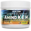 Evogen Amino K.E.M. - EAA & BCAA Powder Pump Volumizer (BCAAs Aminosyrer) Supplement for blodgennemstrømning, muskelvækst, & Hydration; Tropic Thunder (124; 30 Servere)