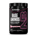 NutraBio Base Aminos EAA + BCAA Powder -10g essentielle aminosyrer Supplement, 6g 2: 1: 1 BCAA, 2.8g Hydrering Matrix med Elektrolyter & Absorption Enhancer AstraGin ® - 30 Tjenester - Dragon Fruit Candy