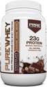 Pure Label Nutrition 100% Grass- Fed, Chokolade Whey Koncentrat Protein Pulver (24g) med essentielle Aminosyrer, til Pre and Post Workout Recovery & Muscle Building, Low Fat & Low Carbs - 2lbs