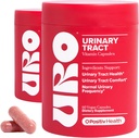 O Positiv URO Urinary Tract Health Supplement for Women, 60 Count (Pack of 2) - Urinary Support Vitaminer med Pacran Complete Cranberry Extract, D- Mannose, & C-vitamin - Vegan & Gluten- Free