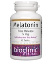 Bioklinical Naturals, Melatonin Time Release 5 mg 60 faner