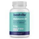 BESTVITE Melatonin SR 5mg (120 vegetariske kapsler) - Extended Release Melatonin - Vegan - Non GMO - Gluten Free