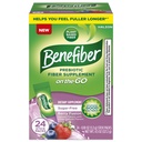 Benefiber GLP-1 Friendly Fiber Supplement, Berry Fusion, På Go Stick Packs, 24 Greve