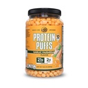 Twin Peaks Protein Puffs - (Hvidløg Parmesan), Keto Friendly, Low Carb Snack (300g, 21g Protein, 2g Net Carbs, High Protein, Sund Crunchy Snack)