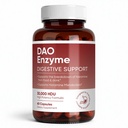 DAO Enzyme supplement til Histamine Support, Before- Meal Support til post-meal fordøjelseskomfort, Everyday Clarity & Samlet wellness, Understøtter gæret & aged fødevarer, 60 kapsler