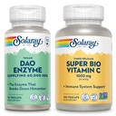 SOLARAY DAO Enzyme og Super Bio Vitamin C 1000mg - fordøjelige enzymer til at bryde ned Histamin - Timet Release VIT C w / Bioflavonoider immunsupport supplement, Vegan, 60- dag garanti, 30 / 50 Servering