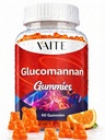 VAITE Glucomannan Gummies 2000mg - Amorphophallus Konjac Root Extract - Plantbaseret daglig Fiber Support - Vegan Opløselige Fiber Supplement - Gluten- Free, Soy- Free - 60 Gummies - Let at tygge