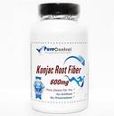Glucomannan 600mgKonjac Root Fiber / / 180 Kapsler / / Pure / / af PureControl kosttilskud