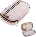 BAGSFY Pill Organizer sag 2 gange en Day- Ugentlig Medicin Travel Pill Box med flytbar 7 dages medicin sag Container for Fish Oil, Vitamin, tillæg
