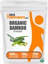 Bulk Supplements.com Organic Bamboo Powder - Silica Kosttilskud, Bamboo Supplement, Gluten Free - 500mg per Serving, 100g (3,5 oz) (Pakning med 1)
