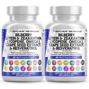 Clean Nutra Eye Vitamins with Bilberry Lutein and Zeaxanthin Supplements Lycopene 40mg Resveratrol Grape Seed Astaxanthin for Eyes - Eye Care Health Support (60 Count (Pack of 2))