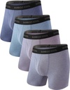 BOMBOO COOL Mænd Ultra Breathable Undertøj, Ingen Riding Up Boxer Briefinger med ComfortFlexible Waistband, Multipack
