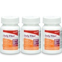 Leader Daily Psyllium Husk Powder Supplement, 3-in-1 Fiber for Health, Plant Based, 100% Natural 100 Capsules