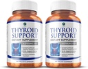 1 Body Thyroid Support, 90- Day Supply, 2 Pack med B12, Jod, Zink, Selen, Ashwagandha, Non- GMO Vegetar Formel
