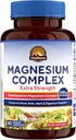 Vitalitown Magnesium Complex Supplement | 300mg Elemental Mag | Magnesium Citrate Glycinate Taurate Malate | Non-GMO, No Gluten, 90 Vegan Magnesio Capsules for Bone Brain Heart