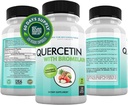 DOCTORHENSTILLEDE TILLÆG Quercetin 800mg w / bromelain 165mg Per Servering - 120 Veggie Capsules- Full 60 Day Supply, Vitamin supplement til Support & Bioflavonoider, Gluten Free, Non- GMO