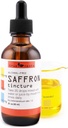 Organic Saffron Tincture - Pure Saffron Extract Drops - Premium Saffron Crocus Liquid Supplement - Natural, Vegan, Non- GMO - Pure Saffron Liquid Extract 2oz