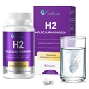 Hydrogen Water Tablets, 8 PPM Hydrogen Tablets for Drinking Water with Magnesium Glycinate Base, H2 Molecular Hydrogen Rich in Antioxidants, Cognitive & Athletic Performance, Energy (90 Counts)