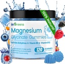 120 Grev Magnesium Glycinate Gummies 700mg, Chewable Magnesium Gummies for voksne & børn, Høj Absorption, Søvn, Afslapning & Focus Support, Non- GMO, Gluten- Free, Blandet Berry Flavor, 60 Day Supply