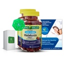 Melatonin 5 Mg Zero Sugar, 120 Gummies (2 Pack) with Exclusive Better Ligth&Spring Guide