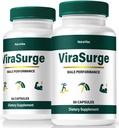 (2 Pack) ViraSurge for Men, Official Vira Surge Pills for Men, All-Natural Formula to Support Healthy Energy, Stamina and Overall Well-Being, Premium Easy-ToTake Pastillas Review (120 Capsules)